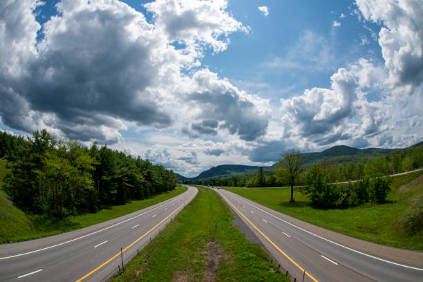 istock Highway 87 in upstate New York 1330529827