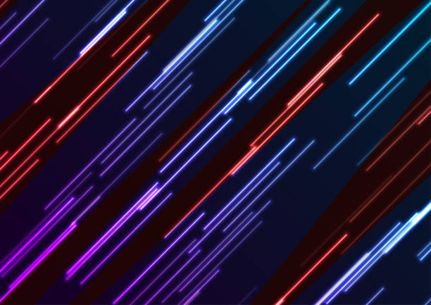 istock Abstract glowing colorful neon lines futuristic background 1330531224