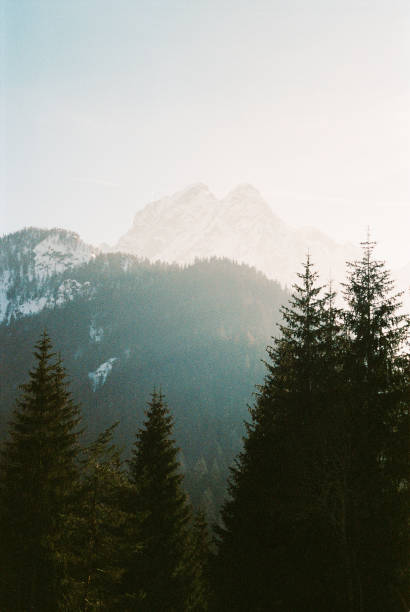 sunset photos of mountain landscapes