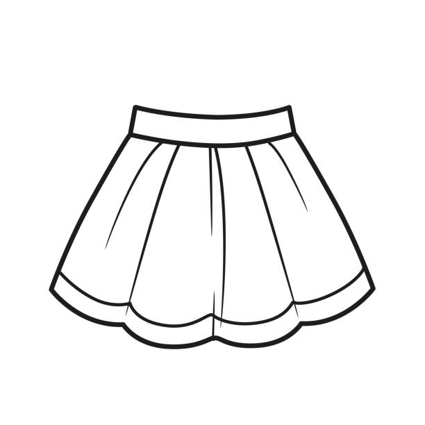 Black Ruffled Skirt Illustrations, Royalty-Free Vector Graphics & Clip ...