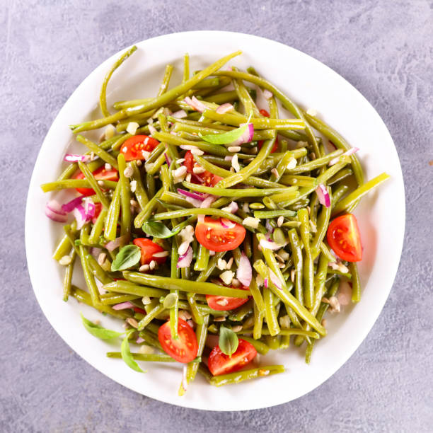 istock vegetable salad with green bean and tomato 1330543201