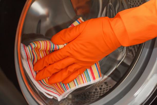 istock Washer hygiene care dirty housework. laundry equipment 1330551909