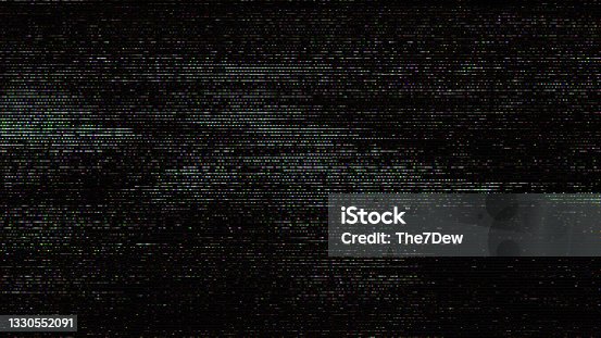 istock Glitch noise static television VFX pack. Visual video effects stripes background,tv screen noise glitch effect.Video background, transition effect for video editing 1330552091