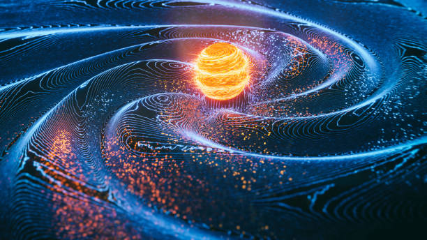 Abstract gravity wave background stock photo