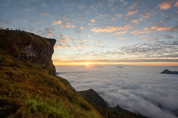 istock Phu Chi Fa at sunrise in winter, Chiang Rai, Thailand 1330558096