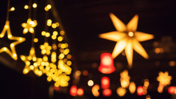 istock Blur night light star bulb in restaurant 1330558133