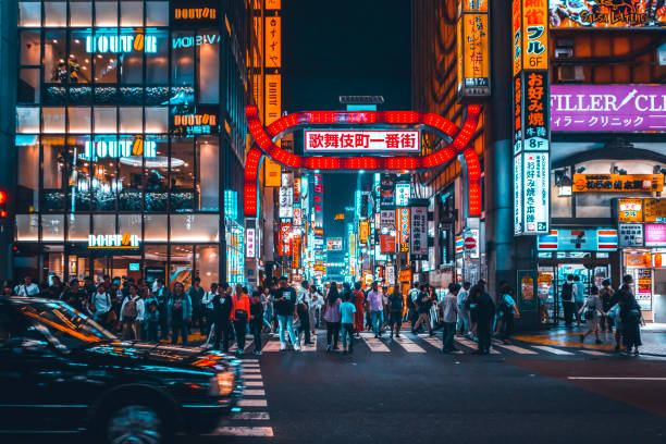 istock Kabukicho, Shinjuku at night 1330558678