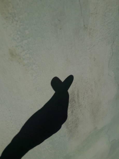istock finger shadow photo on wall 1330561895