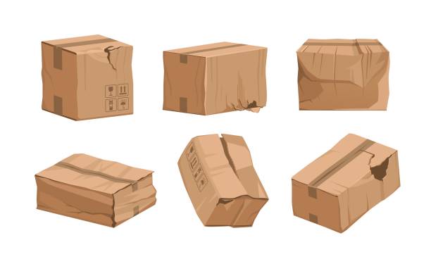 image of 6 disposable pakages teared up in various ways