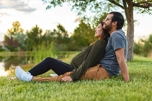 In Western Colorado Pregnancy Photo Shoot with Husband and Wife Maternity Photo Series Matching 4K Video Available (Shot with Canon 5DS 50.6mp photos professionally retouched - Lightroom / Photoshop - original size 5792 x 8688 downsampled as needed for clarity and select focus used for dramatic effect)