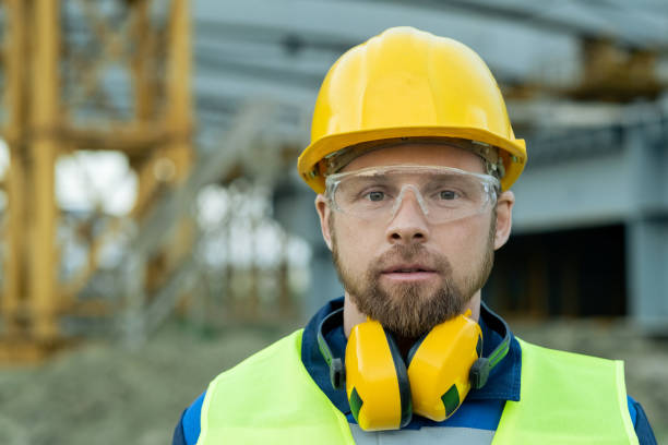 istock Worker in protective workwear outdoors 1330576027