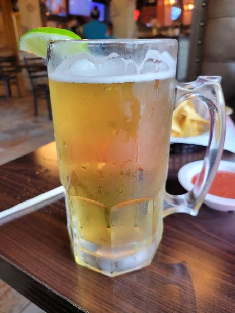 istock Mug of Beer in a Mexican Restaurant 1330576333
