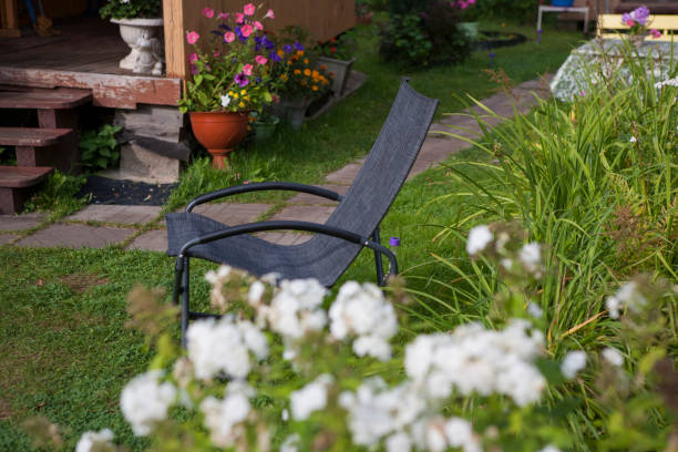 istock chair placed outside a summerhouse 1330579140