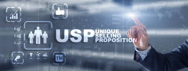 istock USP. Inscription Unique selling proposition on Virtual Screen. Marketing and technology concept 1330581471