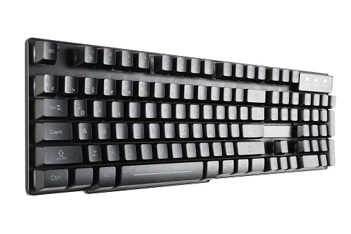 Computer keyboard (Clipping Path) on the white background