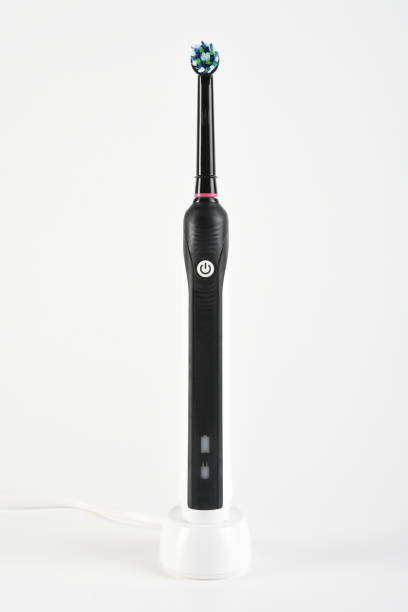 istock Electric toothbrush on the white background 1330585635