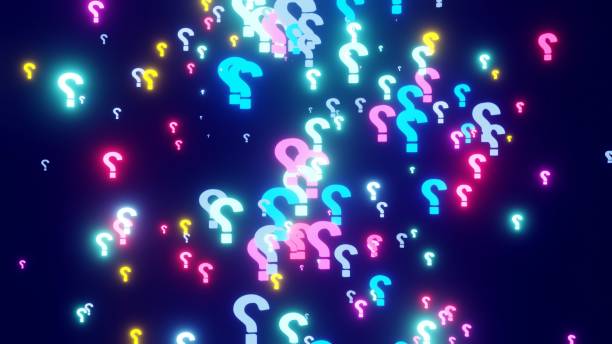 istock 3d render illustration of colorful question mark icons, 3d render 1330588494