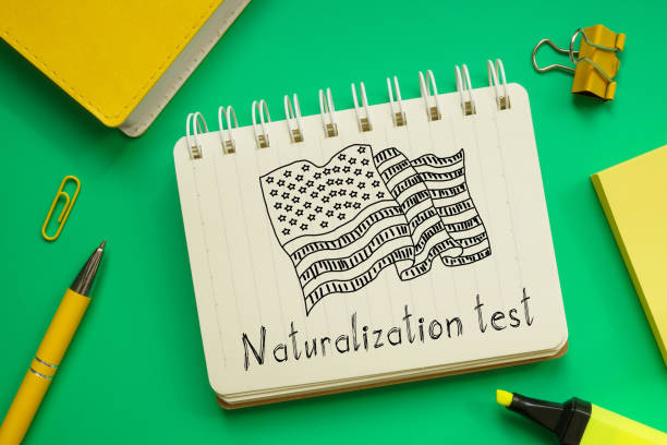 istock Naturalization test is shown on the conceptual photo using the text 1330589554