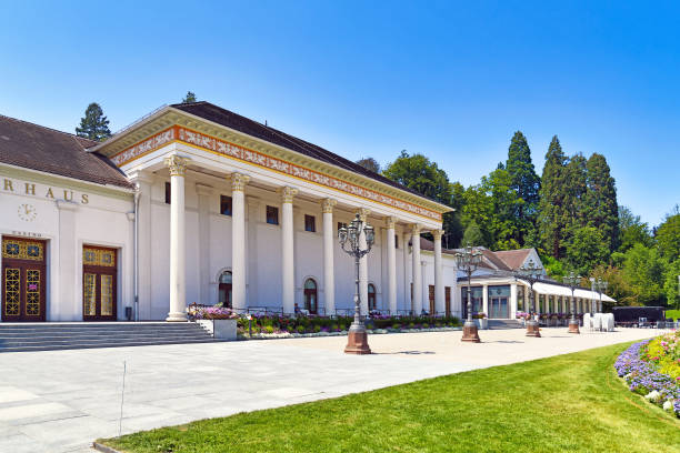 Baden-Baden, Germany - Spa resort, casino, and conference complex called 'Kurhaus' on summer day Baden-Baden, Germany - July 2021: Spa resort, casino, and conference complex called 'Kurhaus' on summer day kurhaus casino stock pictures, royalty-free photos & images