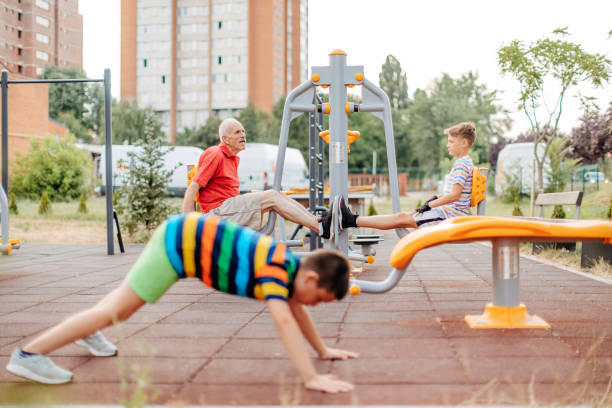 istock Outdoor gym 1330603325