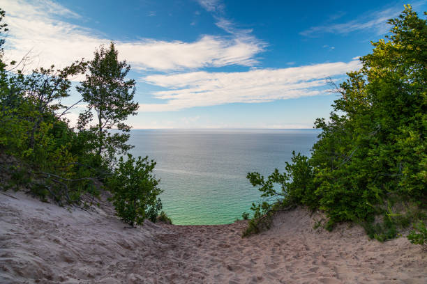 istock Log Slide Overlook Pictured Rocks National Lakeshore 1330613201