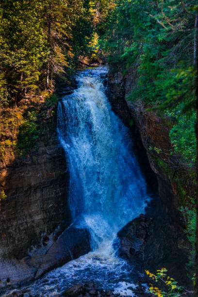 istock Miners Falls On Summer Day With Heavy Flow 1330613411