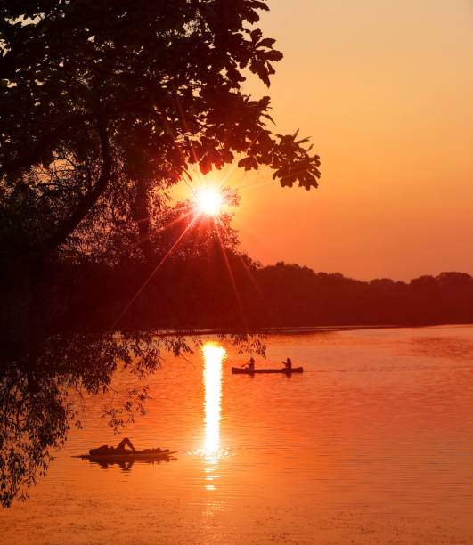 istock People at lake during heat wave 1330618672
