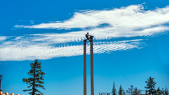 Grouse Mountain’s Lumberjack Show features a crew of champion performers showcasing their skills atop Grouse Mountain.
