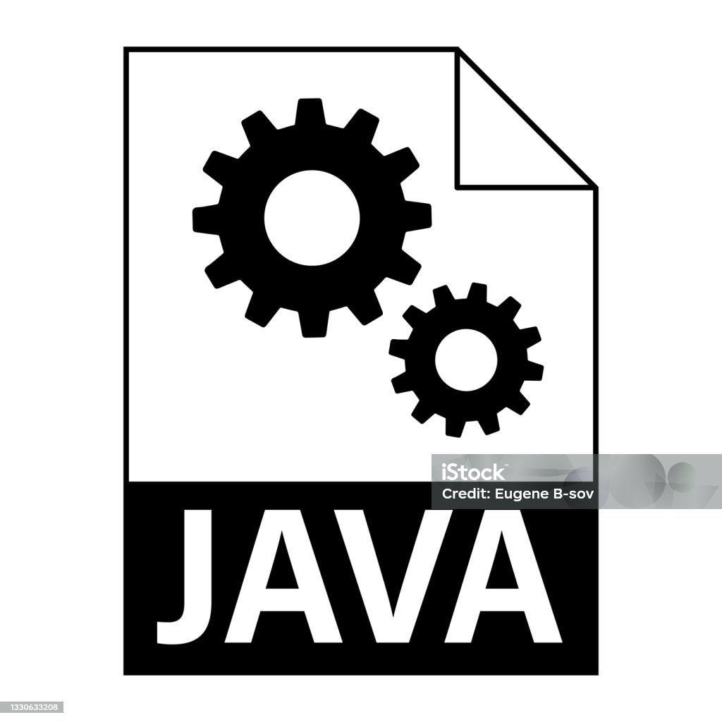 Modern Flat Design Of Java File Icon For Web Stock Illustration ...