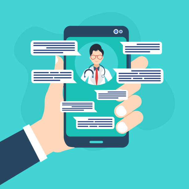 istock Telemedicine doctor visit medical exam on smart phone Hand holding 1330635657
