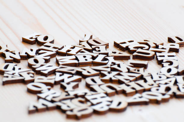 istock Jumbled wooden letters. 1330652033