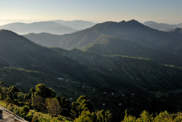 istock View of a Himalayan mountain ranges in morning time 1330654771