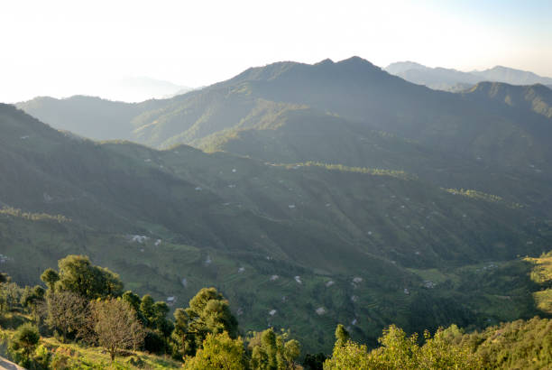 istock View of a Himalayan mountain ranges in morning time 1330654808