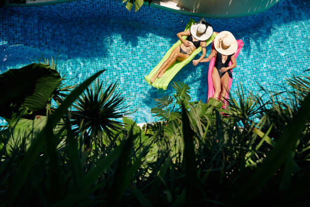 istock Fit Women Spending Time in Swimming Pool 1330669688