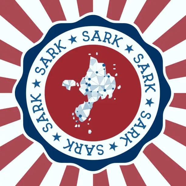 Vector illustration of Sark Badge.