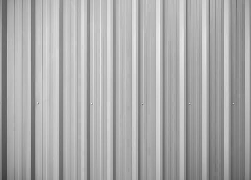 Corrugated galvanised iron wall texture for background