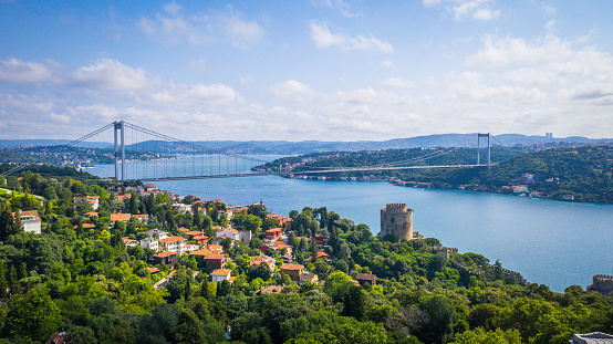 Bosphorus View from Drone