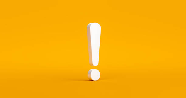 istock Exclamation mark symbol and attention or caution sign icon on alert danger problem background with warning graphic flat design concept. 3D rendering. 1330680124