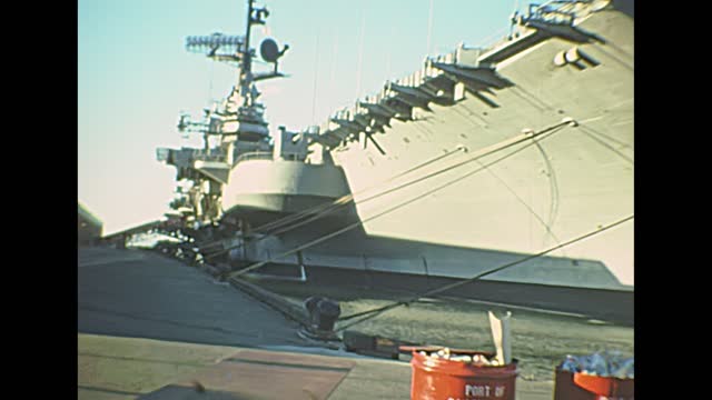 Archival of USS carrier warships in 1970s