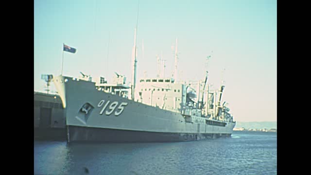 Archival of Royal Australian Navy oiler 1970s