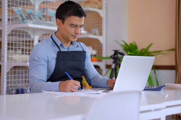 istock entrepreneur run small business. 1330686527