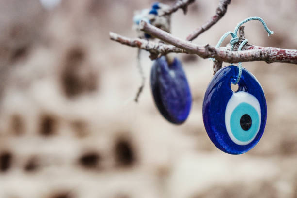 Evil eye - Nazar boncugu in the background, Cappadocia