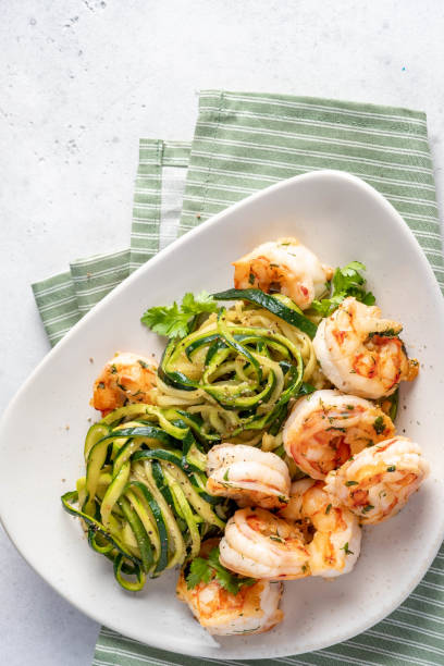 istock zucchini pasta with shrimps 1330690954