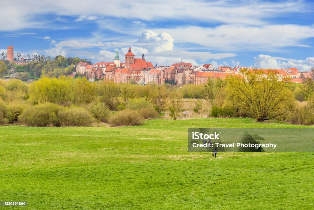 The historical town of Grudziadz, Poland Grudziadz, Poland - located 60km from Gdansk, on east shore of river Vistula, Grudziadz is a wonderful town highlighted by the fortified granaries, declared a National Historic Monument of Poland Architecture Stock Photo