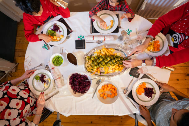 istock Family Serving Vegan Christmas Lunch 1330694904