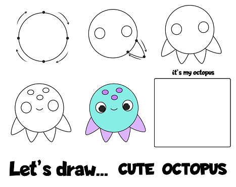 Drawing Tutorial For Children Printable Creative Activity For Kids How