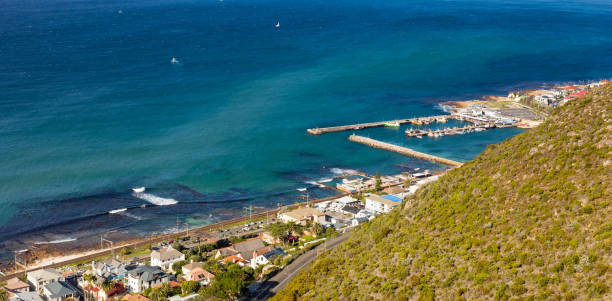 istock Elevated panoramic view of Kalk Bay Harbour in False Bay 1330697825