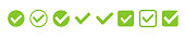 istock green checkmark sign vector icon. check mark tick checkbox. ok correct symbol isolated on white background 1330700493