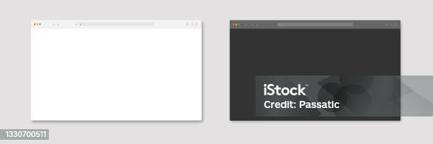 Browser Window Mockup Website Template Vector Frame Web Site Computer ...