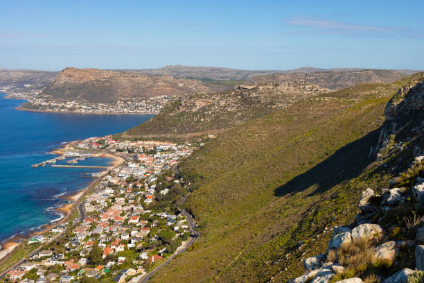 istock Elevated panoramic view of Kalk Bay Harbour in False Bay 1330705668